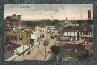 Biloxi Mississippi City Trolleys - Circa 1910 Postcard Grade 5