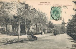 Spain Barcelona Parque Paseo De Las Magnolias 02.  14