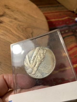 NASA Apollo 11 rare Mission Coin 1969 Given To nasa Employee Silver 2