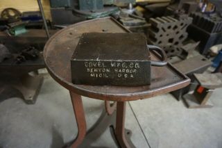 RARE EXCELL.  55 lb.  COVEL SAW MAKER Blacksmith Bench Anvil Iron WOW 3