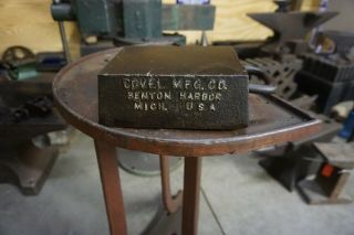 RARE EXCELL.  55 lb.  COVEL SAW MAKER Blacksmith Bench Anvil Iron WOW 6