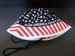 Maga President Donald Trump 2020 Make America Great Again Flag Bucket Hat