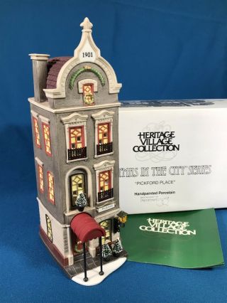 Department 56 Christmas In The City Pickford Place Heritage Village 58877