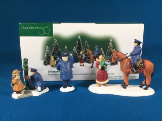 Department 56 Christmas In The City Series To Protect And To Serve 58902