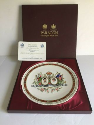 Paragon China British Royal Marriage Plate Ltd Ed.  Prince Charles Lady Diana