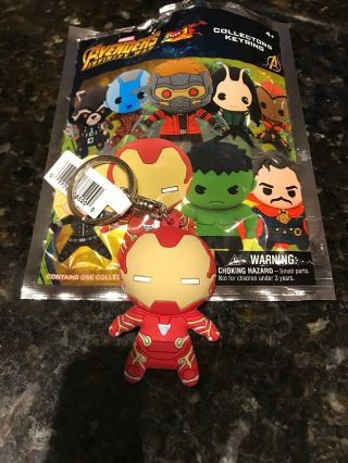 Marvel Avengers Infinity War Collectors Figural Keyring Series 1 Iron Man