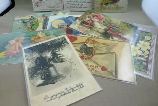 Vintage Holiday Postcards,  Easter,  Valentine’s Day,  Christmas & 2