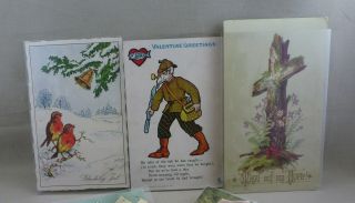 Vintage Holiday Postcards,  Easter,  Valentine’s Day,  Christmas & 3