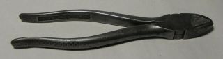 Vintage 1956 Snap - on Vacuum Grip No.  87 Diagonal Wire Cutting Pliers USA 2