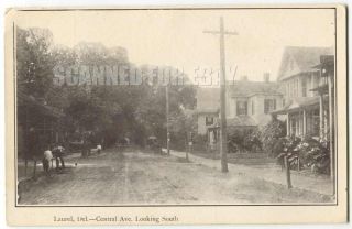 Laurel,  Central Avenue Looking South De Delaware 1900s