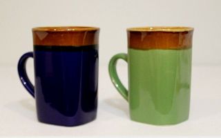 Royal Norfolk Mugs Set Of 2 Tall Square Bottom Greenbriar International