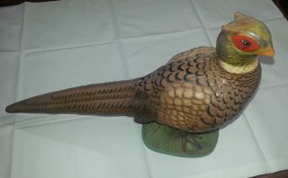 Vintage Arnels Pheasant Bird Ceramic Figurine Collectible Pottery Great