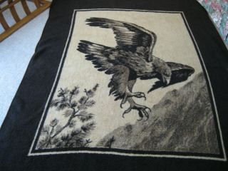 Vintage San Marcos Blanket Eagle 65 X 92 With Tag