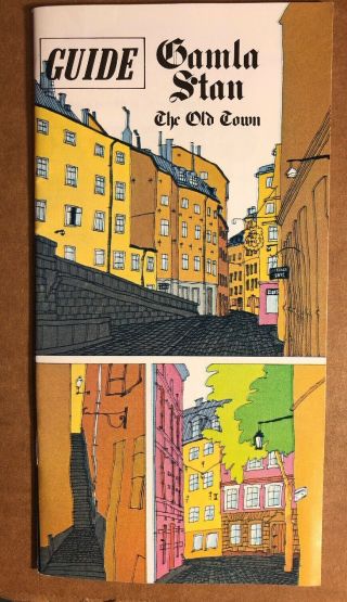 Gamla Stan,  The Old Town,  Tourist Travel Guide,  Sweden,  1980