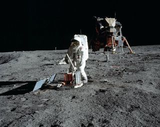 Apollo 11 Buzz Aldrin Seismic Experiment 8x10 Silver Halide Photo Print