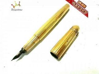 Pasha De Cartier 18k Gold Gilt Fountain Pen Limited Edition No Ink