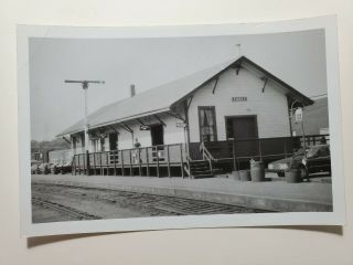 Vintage Rppc Photo Postcard Essex Vermont Vt Railroad Station