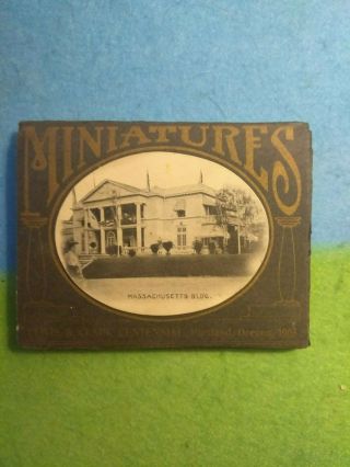 Miniature Photograph Set From The 1905 Lewis & Clark Centennial Expo,  Portland O