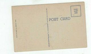 TN Memphis Tennessee antique linen post card BIG LETTERS 