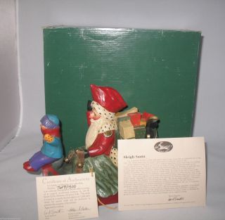 Leo Smith Santa In Sleigh Midwest 729 Of 1500 Midwest Box Sc Excell Cond