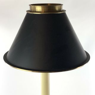 1990 Chapman Black Base Barley Twist Brass Candlestick Lamp 33 