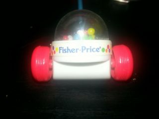 Fisher Price Mini POPCORN POPPER Push Toy Keychain KEY CHAIN 2009 Bag Clip 2