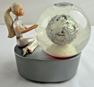 Barbie Avon Celebrating The Millennium Snow Globe Music Box 2000 Mattel