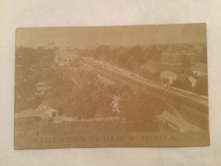 Postcard - Rppc,  Sikeston Public Schools,  View From Scott Elevator,  Mo 1909
