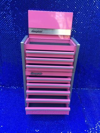 Snap - On Pink Mini Micro Tool Chest Rare Limited Edition (Both Cabinets) 2