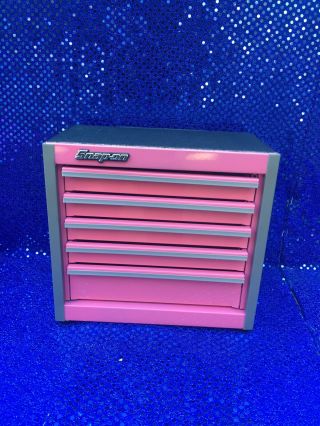 Snap - On Pink Mini Micro Tool Chest Rare Limited Edition (Both Cabinets) 4