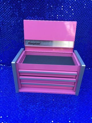 Snap - On Pink Mini Micro Tool Chest Rare Limited Edition (Both Cabinets) 6