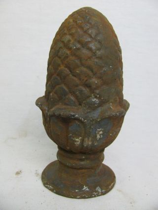 Antique Cast Iron Pineapple Finial Folk Art