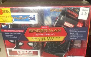 Spider - Man Homecoming Walmart Exclusive Gift Box With Funko Pop 259