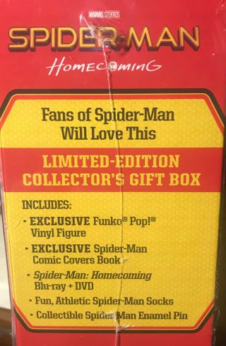 Spider - Man Homecoming Walmart Exclusive Gift Box with FUNKO POP 259 6