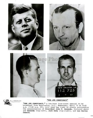 Press Photo Crime Jfk Conspiracy President John Kennedy Jack Ruby Oswald 8x10