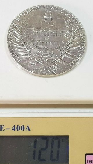 Award Medal 1915 San Francisco PPIE World’s Fair Panama Pacific Exposition 70 Mm 8
