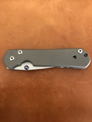 Chris Reeve Large Sebenza 21 Drop Point Knife With Blue Lanyard 7