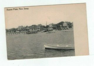 Nj Somers Point Jersey Antique Post Card View At Somers Point