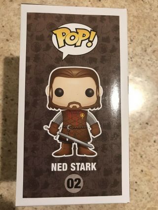 Funko Pop (2013) Games of Thrones Authentic SDCC Ned Stark Headless w/ Protector 3