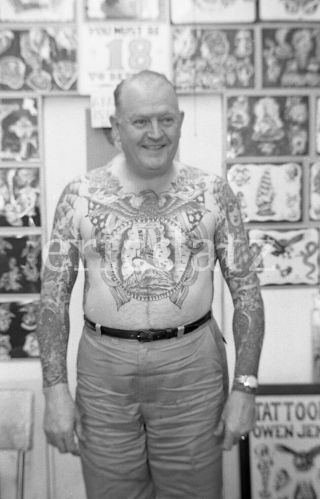 1960s Nieh Negative,  Tattoo Artist,  Shirtless,  Lee Roy Minugh,  The Pike,  N310698