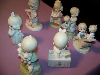 Homco Set Of 4 & Precious Moments Set Of 3 Figurines Total 7 Figures
