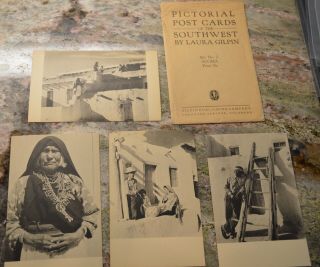 Vintage Pictorial Postcards Southwest Indian Laura Gilpin Acoma Pueblo Nm