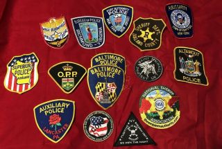 Ny - 15 Miscellaneous Police Sheriff Novelty Patches