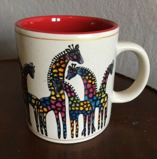 Rare Laurel Burch Giraffe Mug