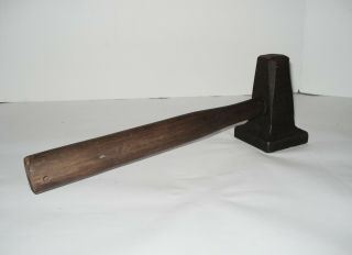 Atha Horseshoe 3” Square Head Blacksmith Anvil Forge Flatter Hammer 5 LB.  7 OZ 5