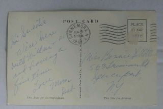 Dannemora York Clinton Prison Wardens Residence Postcard Vintage view 2