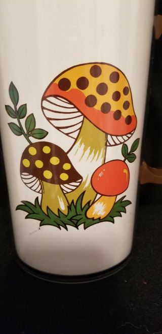 Vintage Merry Mushroom Thermo Serv insulated Coffee Pitcher Sears Roabuck 2