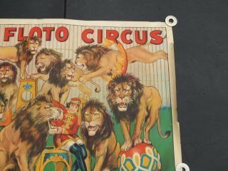 EBAB  Sells Floto - CIRCUS POSTER 1931 Sexy Lion tamer 5