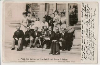Vintage Postcard Kaiser Wilhelm Ii Empress Fredrick Of Germany & Extended Family