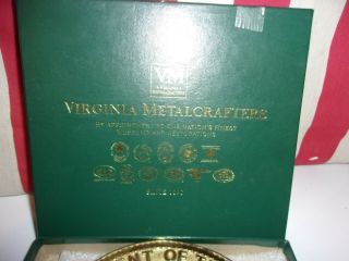 Rare Virginia Metalcrafters Brass Trivet 
